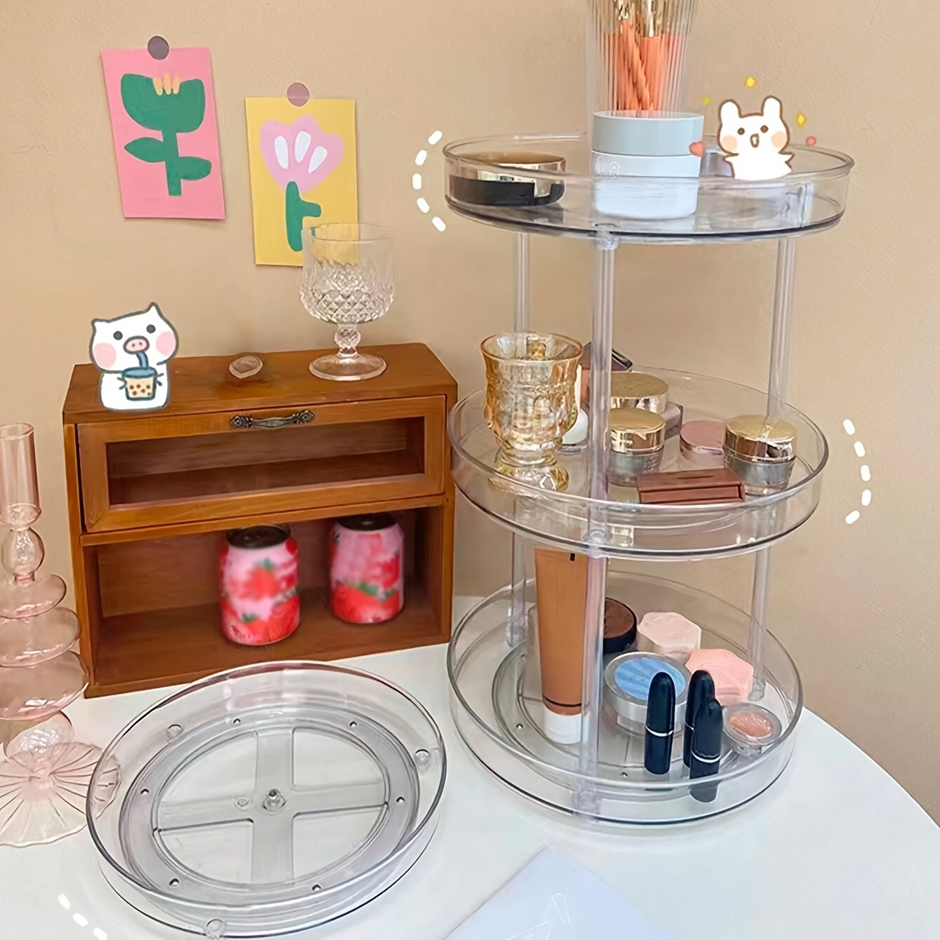 Large Capacity Makeup Organizer Clear