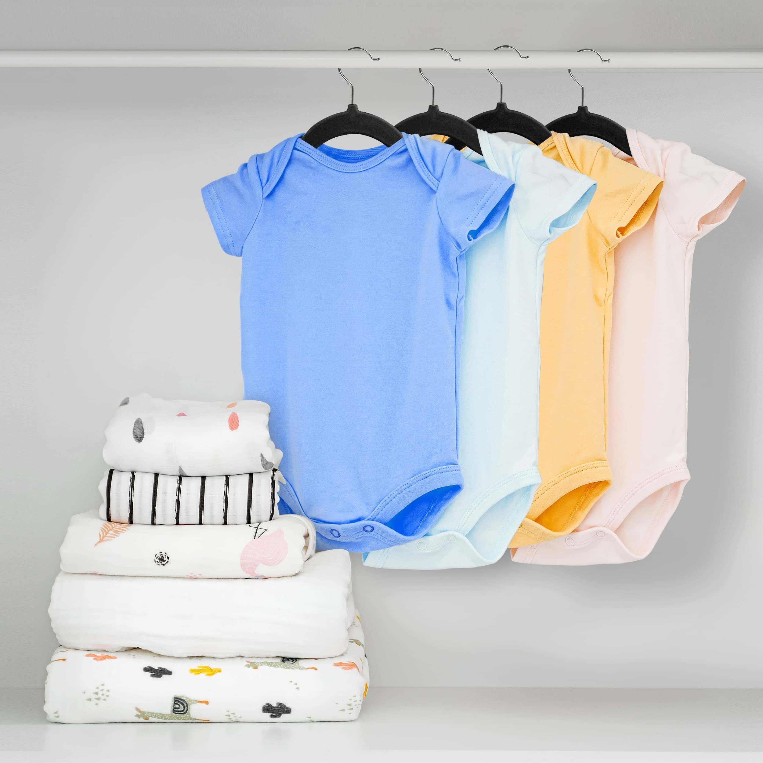 velvet baby hangers for   hangers velvet 50 pack non slip toddler hangers 11 8 inch cute baby clothes hangers durable childrens hangers newborn hangers for baby clothes 0
