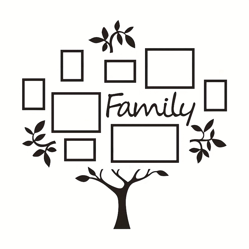 Acrylic Photo Frame Wall Stickers for Home Decor
