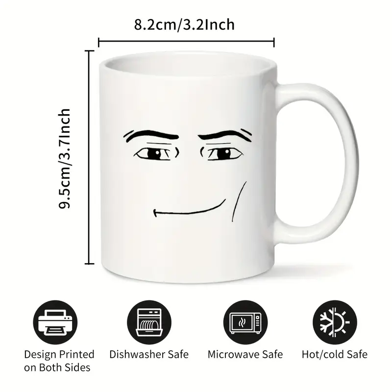 Man Face Coffee Mug, Ceramic Coffee Cups, Novelty Water Cups, For Hot Or  Cold Drinks Such As Cocoa, Milk, Tea Or Water, Summer Winter Drinkware,  Home Kitchen Items, Birthday Gifts, Father's Day