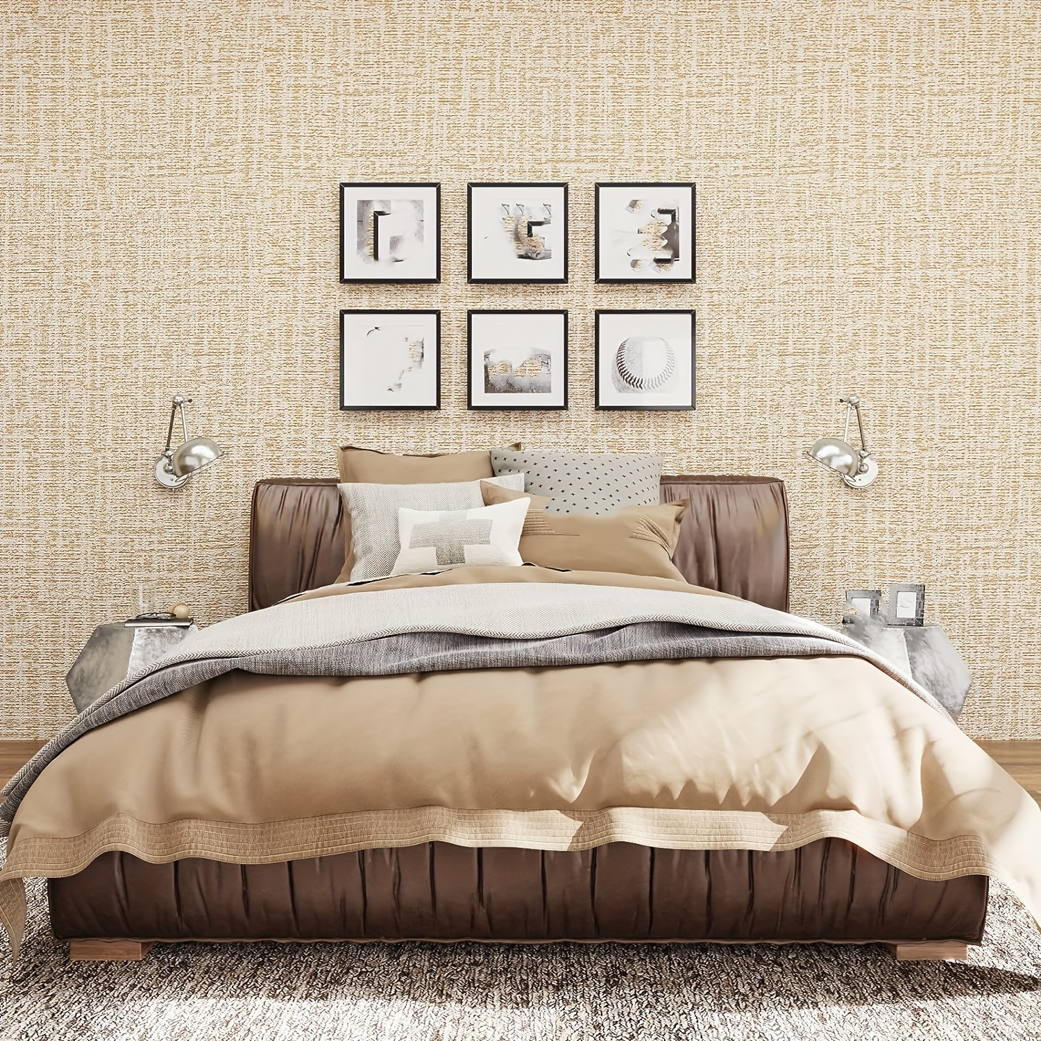 Solid Color Wallpaper Matte No texture Light beige, Self Adhesive Pape –  RoyalWallSkins