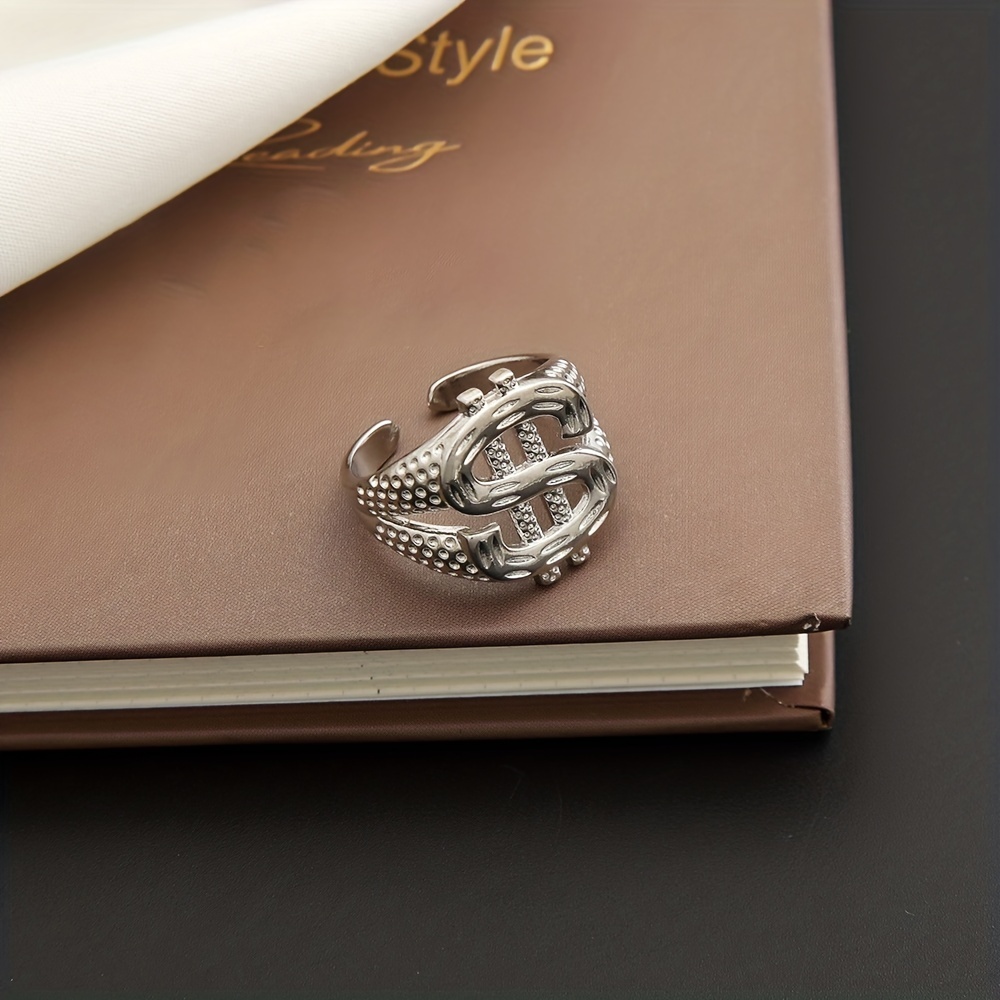 S Letter Ring Fashionable Street Finger Ring
