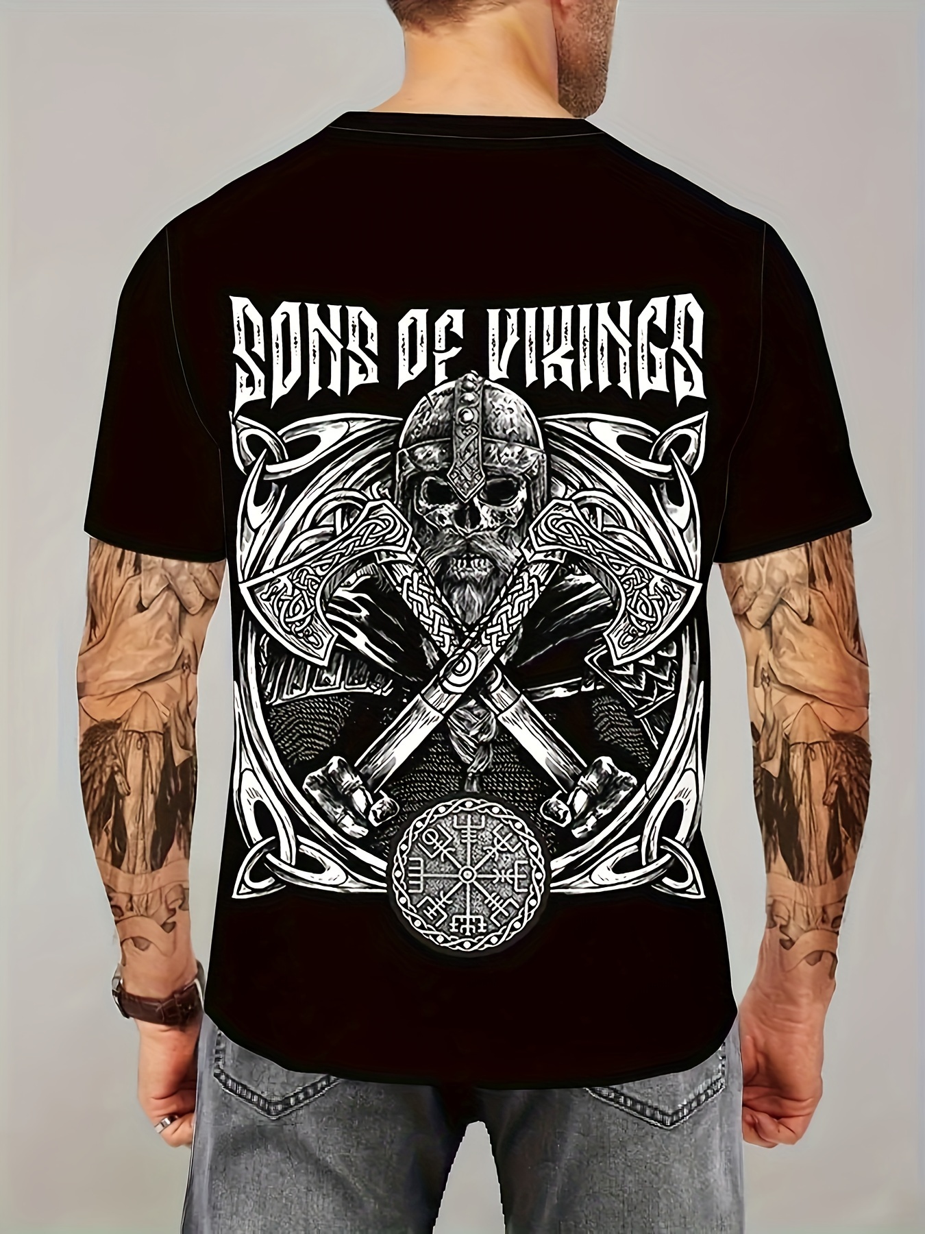 Men S Gaiam Clothingmen's Skull Cross Print T-shirt - Summer