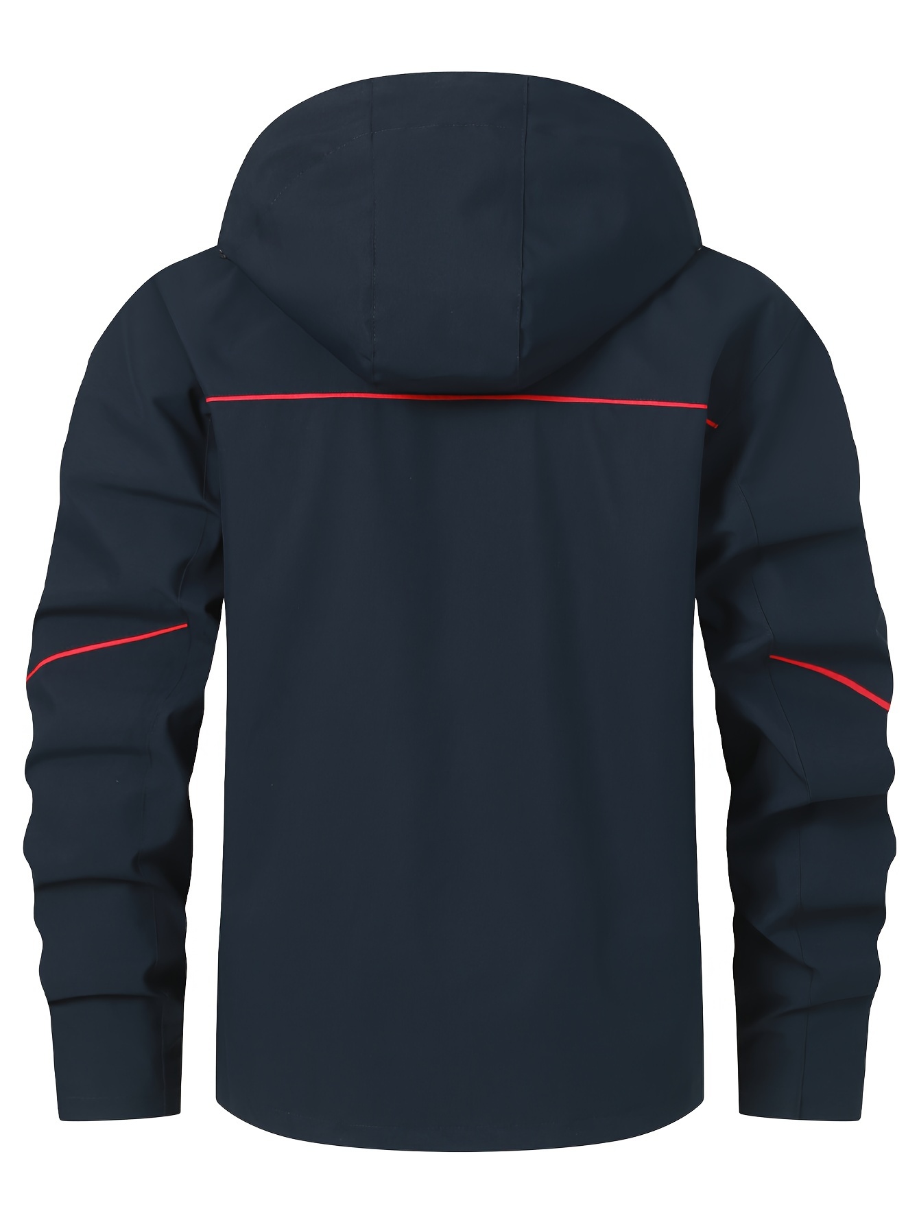 Men's Casual Hooded Windbreaker Jacket Multi Pocket Jacket - Temu