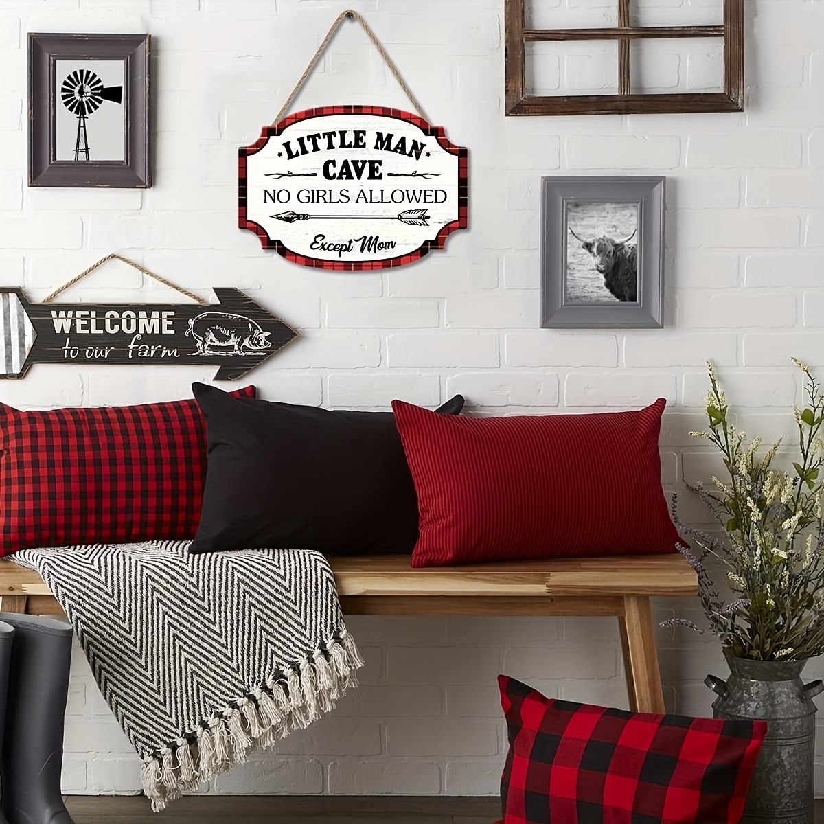 Little man cave pillow sale