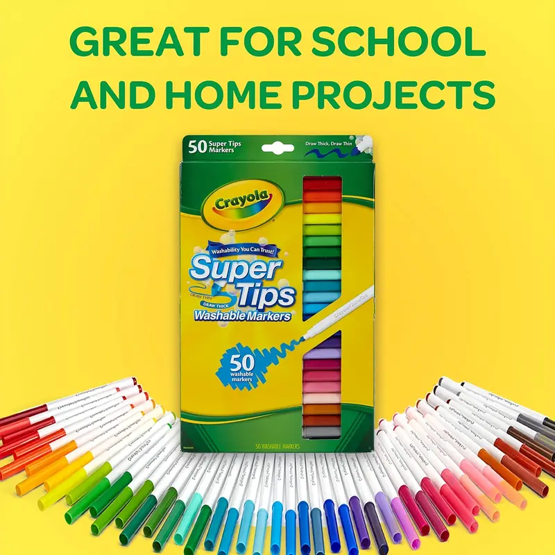 Crayola Pastel Supertips Washable Markers 20pc - School supplies - Agapics