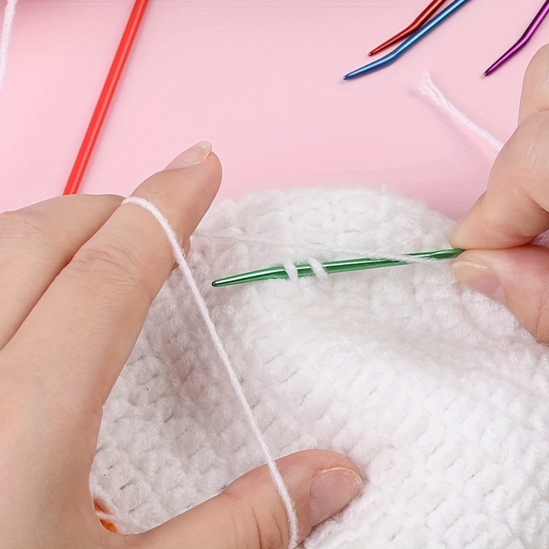 PLASTIC LARGE-EYE WOOL Knitting Yarn crochet hooks set Sewing Tools knit  needle $3.53 - PicClick AU