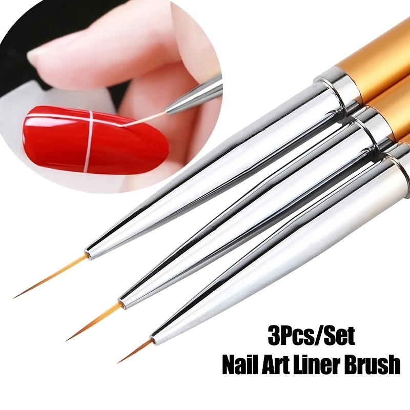 Nail Art Liner Brushes Set Perfect For Gel Polish Manicure - Temu