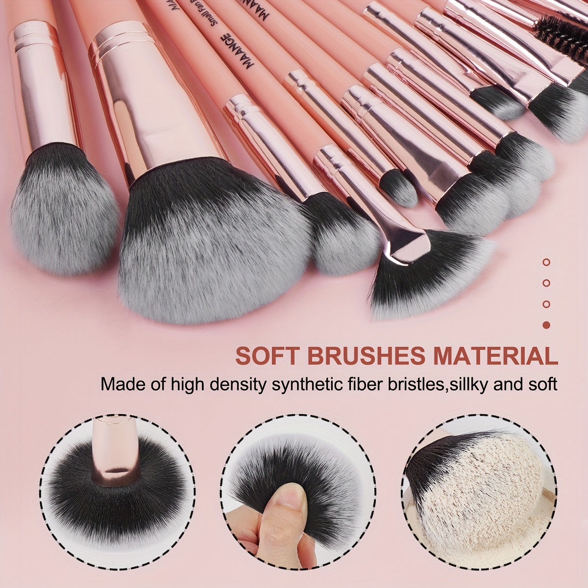 Professional Brush Kit, Synthetic Makeup Brushes