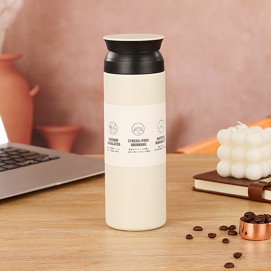 400/500ML Coffee Thermos For Women Travel Cup Vacuum Stainless Steel  Insulated Coffee Thermal Mug For Hot and Cold Water Drinks