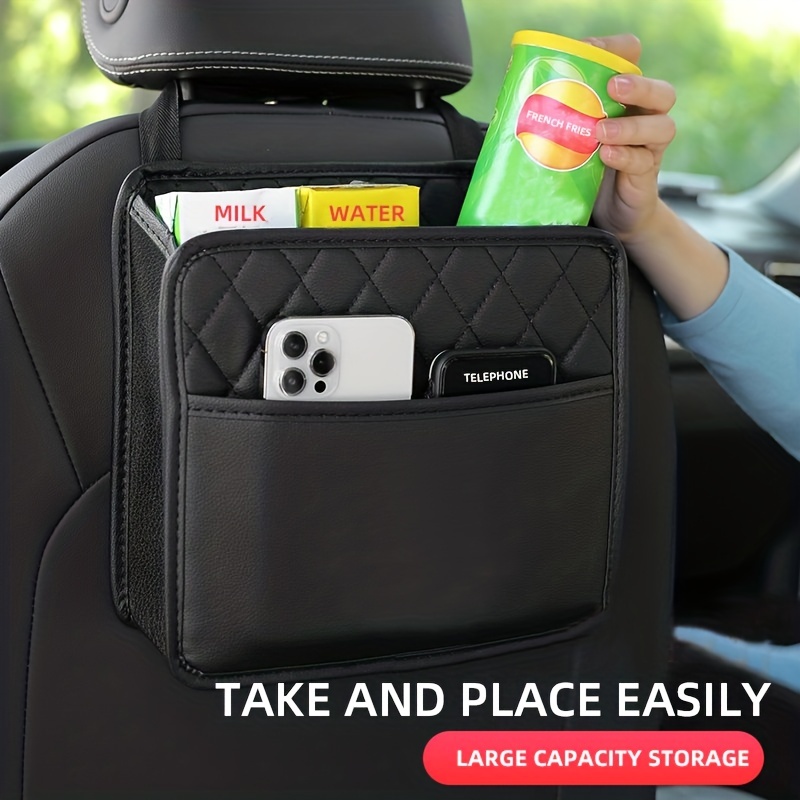 Sac de rangement multi-poches pour siège arrière de voiture, sac de  rangement pour siège arrière de voiture, pochette de téléphone pour livres,  tablettes, boissons mobiles, mouchoirs - AliExpress