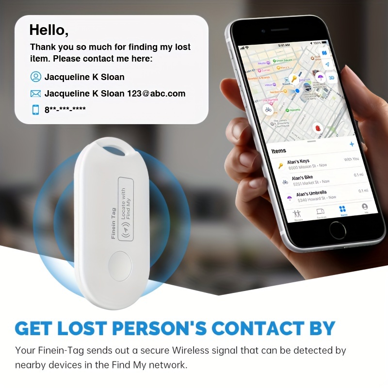 Localizador de llaves – Etiqueta de rastreador Bluetooth, localizador de  artículos para llaves, carteras, equipaje compatible con Apple Find My