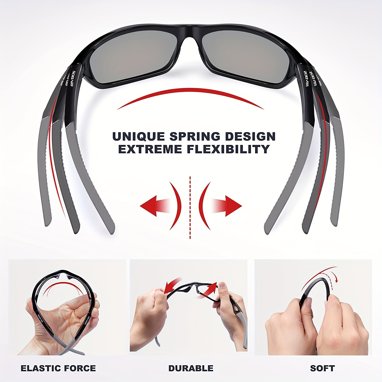 Kids Polarized Sunglasses TR90 Unbreakable Flexible Sport Glasses
