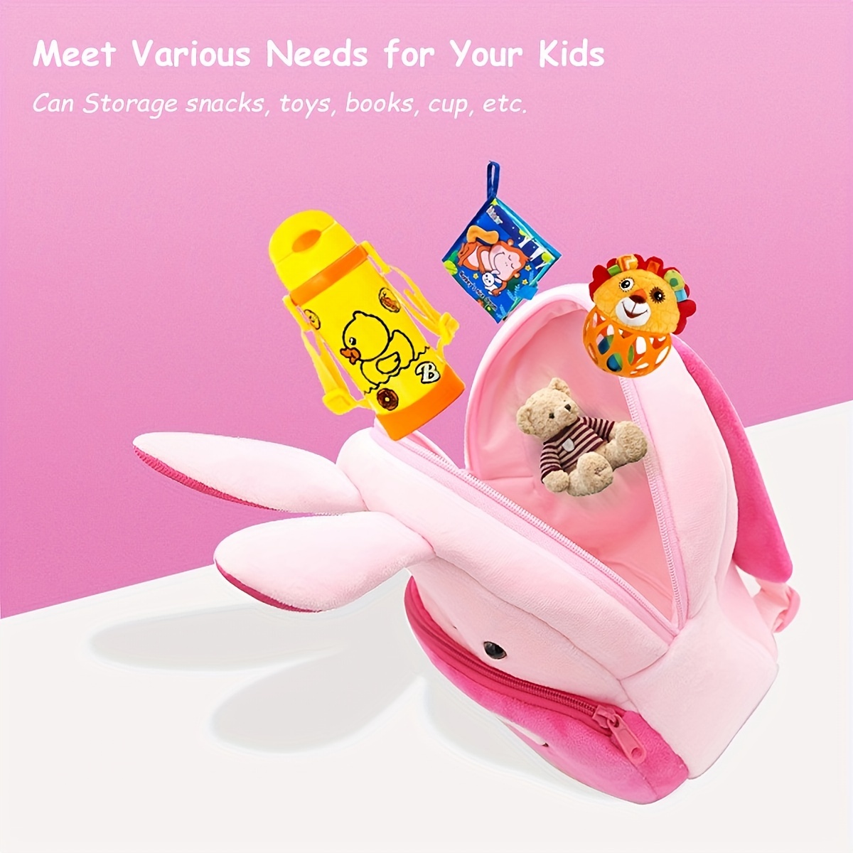 Mochila infantil linda de dibujos animados para niños pequeños con coche de  frutas, mini mochila preescolar, mochila escolar para bebé, niña y niño de