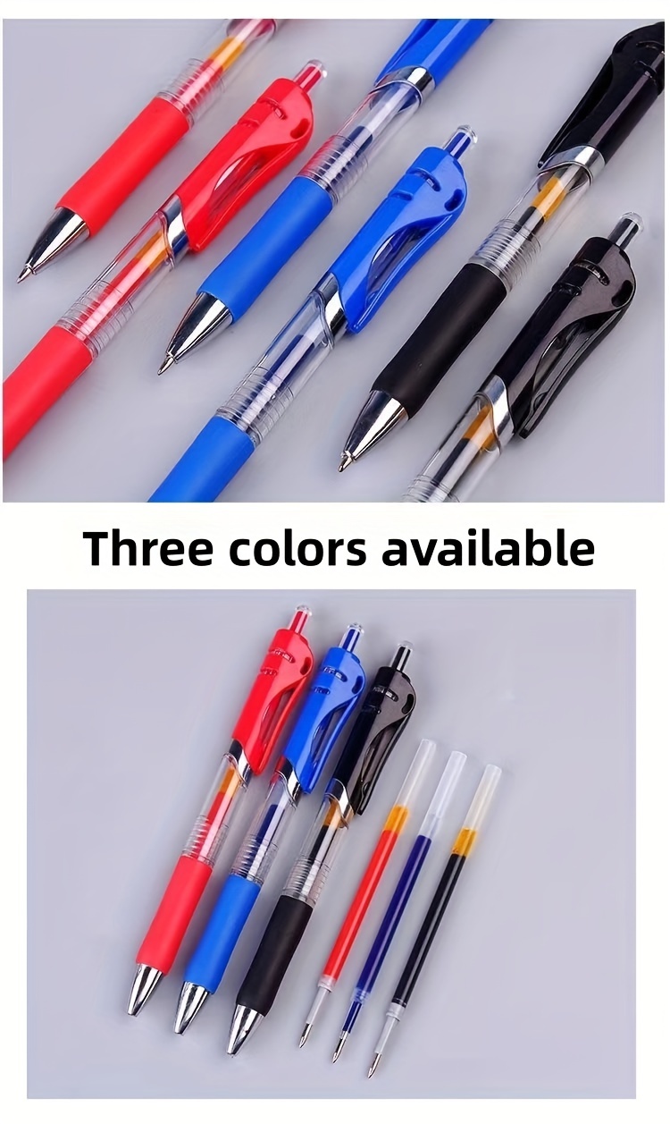 Click Gel Pen Cartridge Ballpoint Pen Business Signature Pen Temu