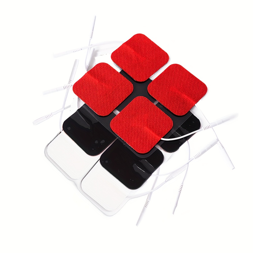 2PCS Long Life Pad Electrode Massage Pads Cable for Digital Tens