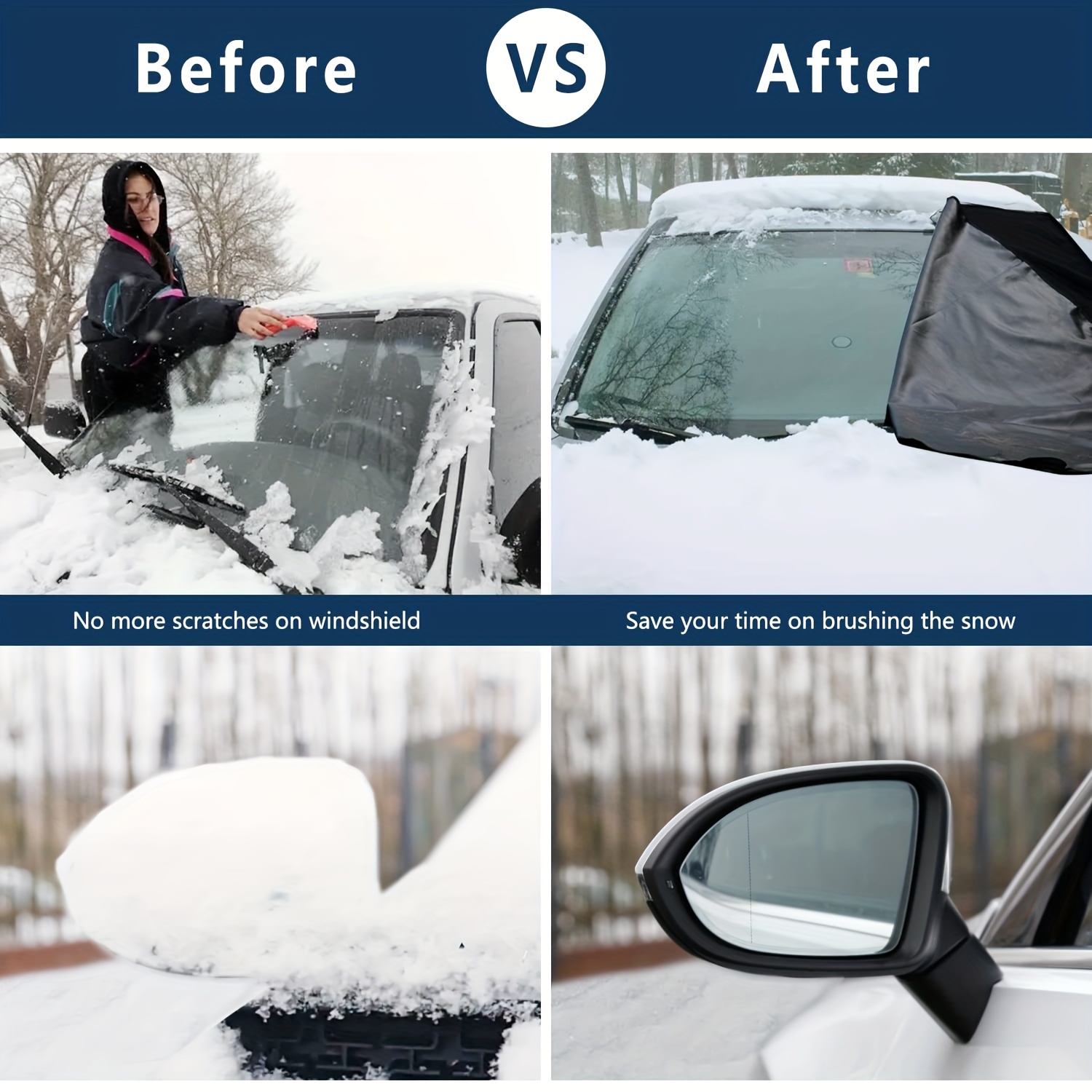 Windschutzscheibenabdeckung Für Eis Und Schnee Auto - Temu Germany