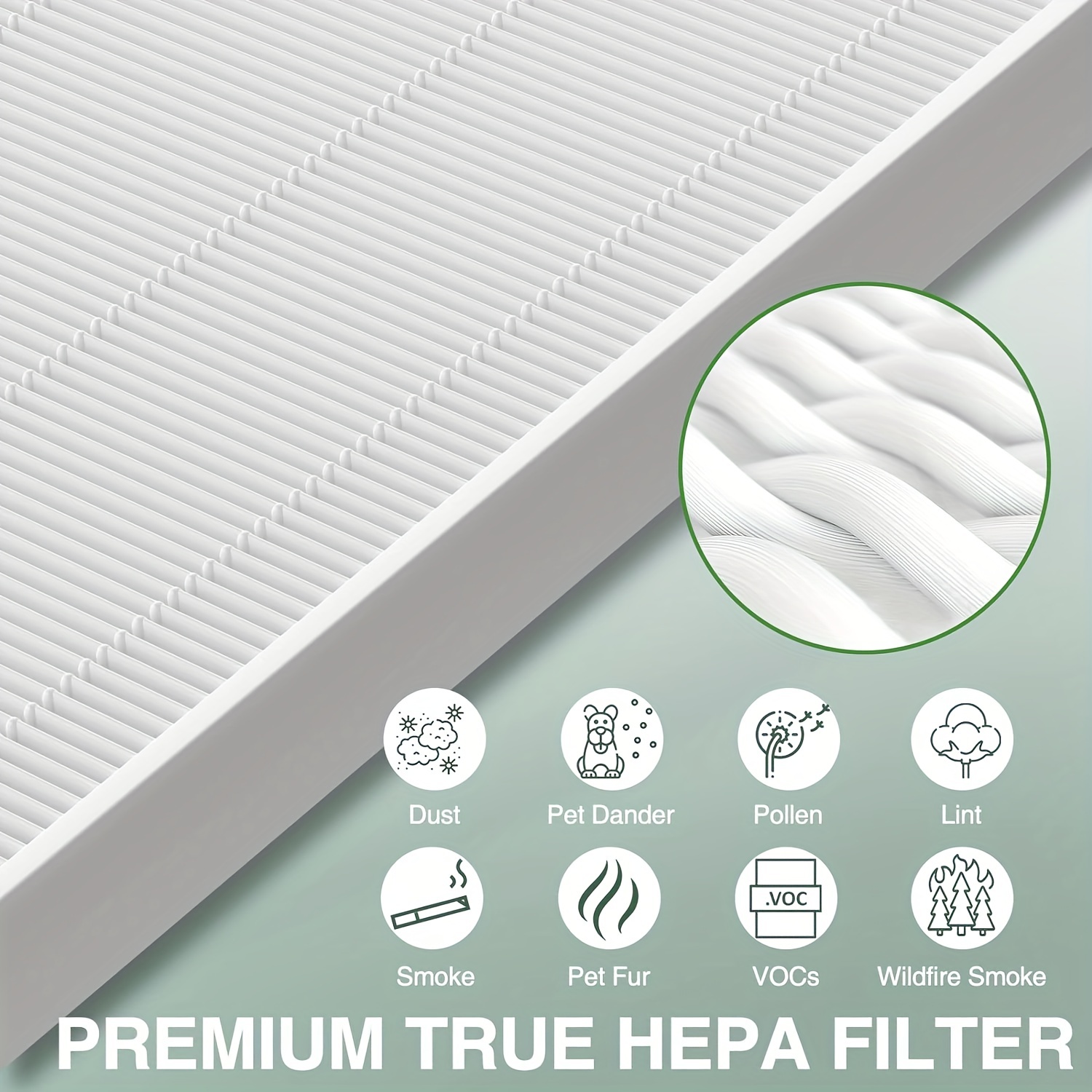  Filtro de repuesto original PuroAir 240 HEPA 14 – Filtro HEPA  14 de repuesto para purificador PuroAir 240 – Captura el 99.99% de la caspa  de mascotas, humo, polen, alérgenos, polvo