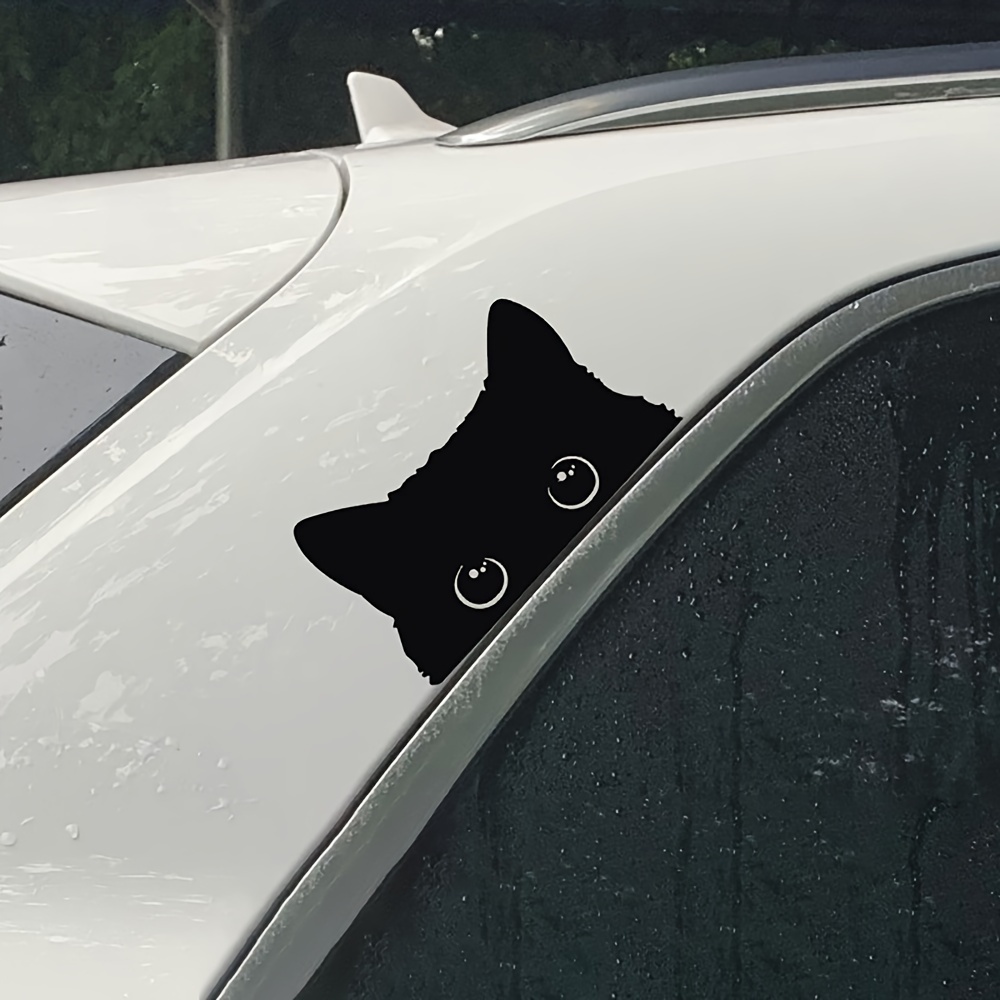 Cartoon Black Cat Car Stickers Waterproof Decal For Car Body