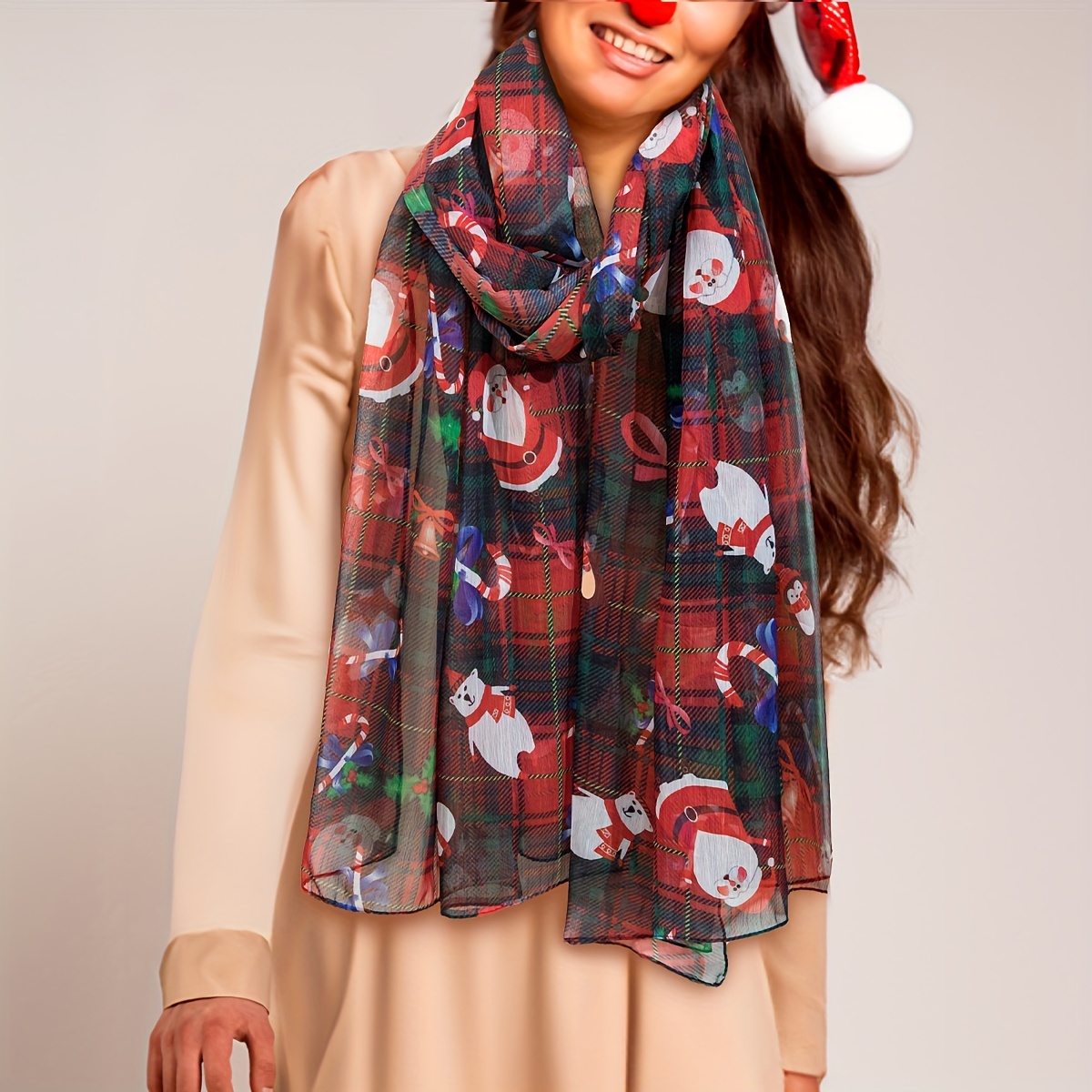  GOOHOCHY christmas accessories scarf for women dress