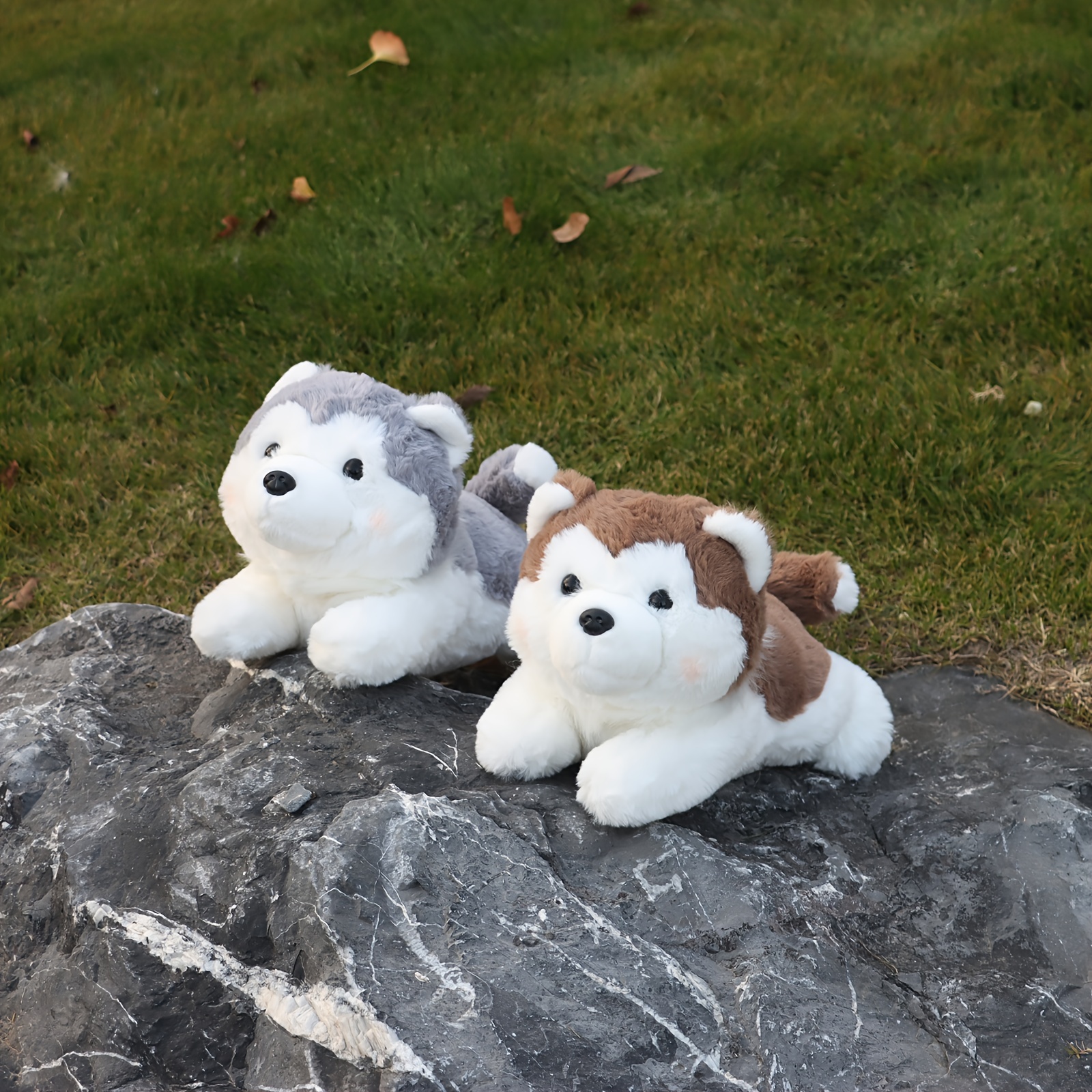 Realistic Husky Dog Stuffed Toys Plush Animals Kids Toys - Temu