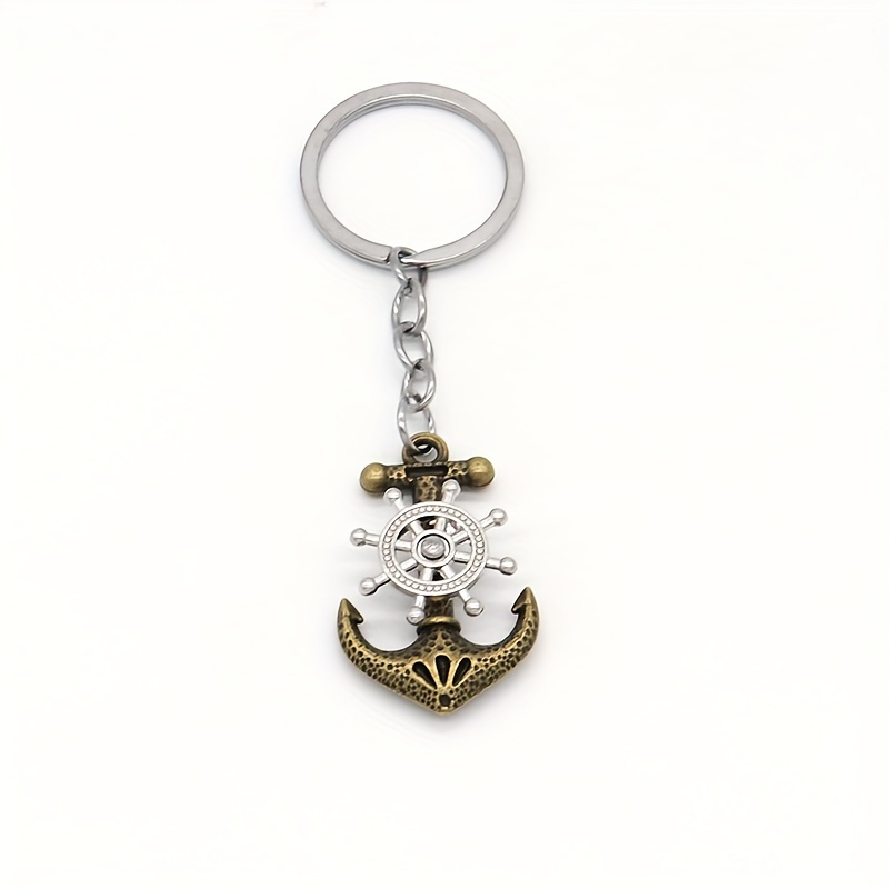 Boat Anchor Keychain Pendant Retro Bag Backpack Decoration Ornament Gift