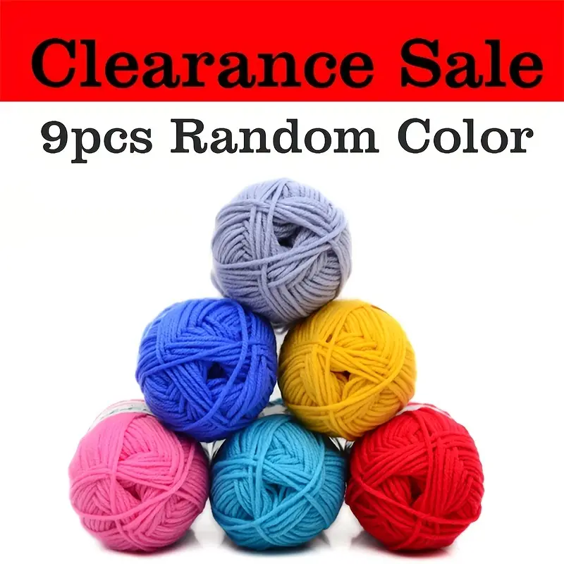 Acrylic 80.00% Rayon 20.00% Yarn Random Color Crochet Yarn - Temu