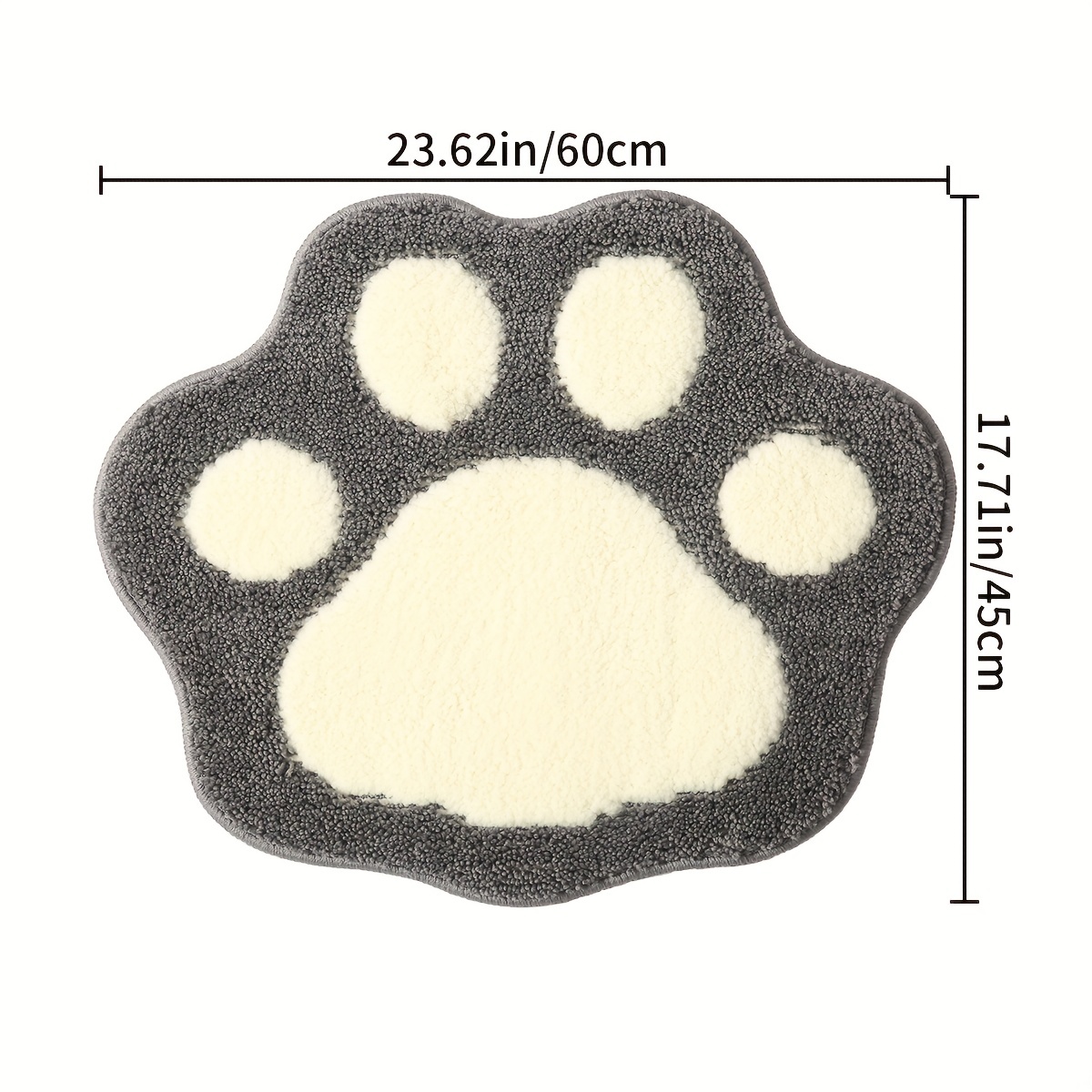 Cute Foot-shaped Floor Mat - Water-absorbing Non-slip Rug For