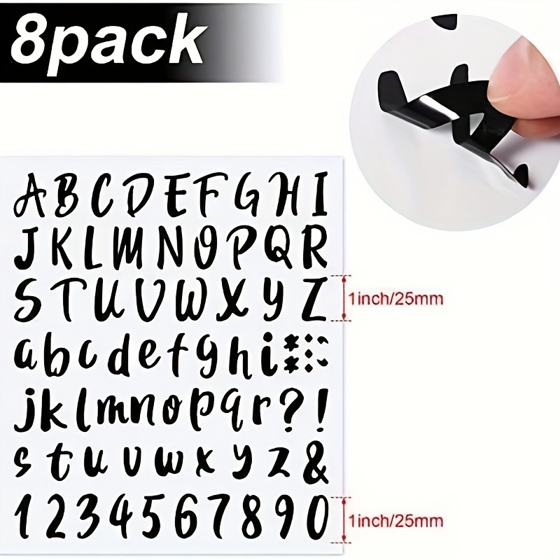 Self adhesive Vinyl Letters Numbers Kit Personalized - Temu