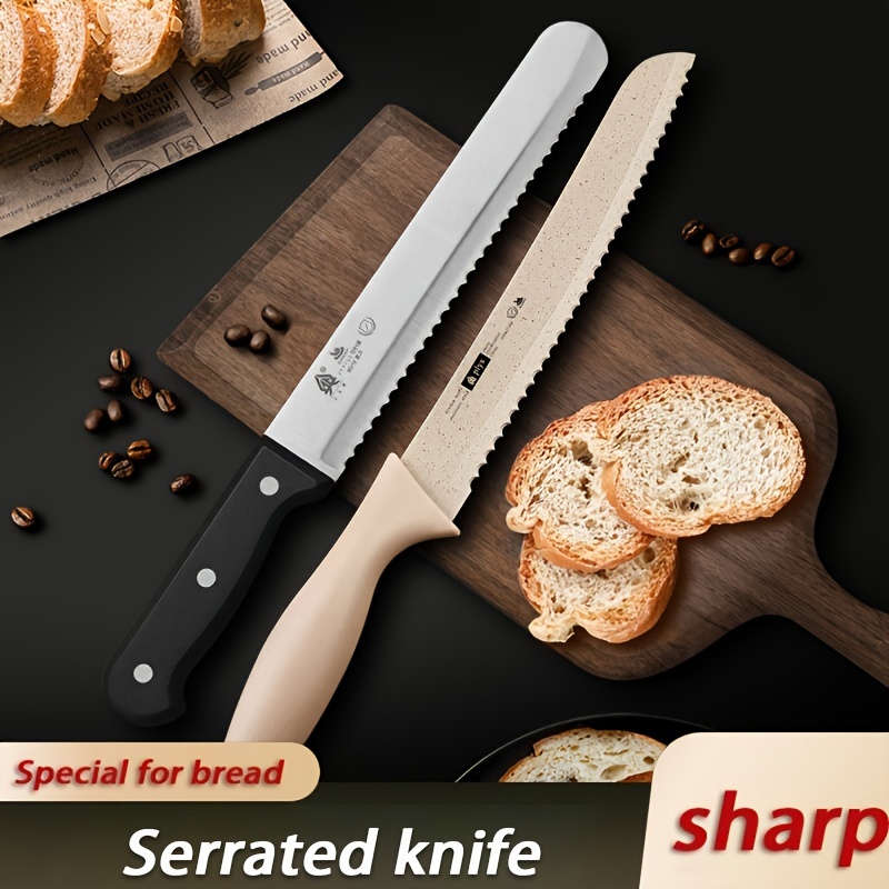 Herramientas para cortar pan, cortador de pan hecho a mano con 5 cuchillas  y cubierta protectora de cuero para bricolaje masa de pan, utensilios de