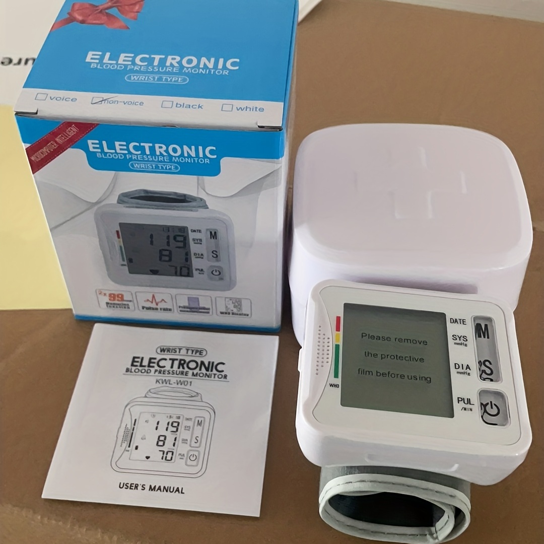 Home Automatic Arm Blood Pressure Monitor With Voice - Temu