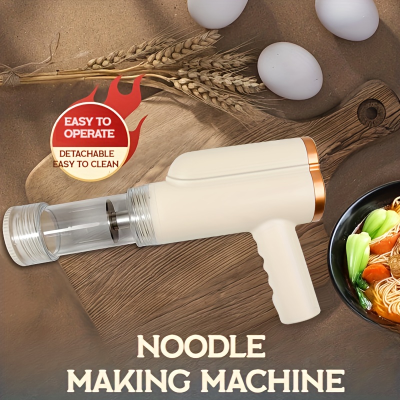 Handheld Noodle Press Gun Cordless Portable Pasta Noodle Maker USB
