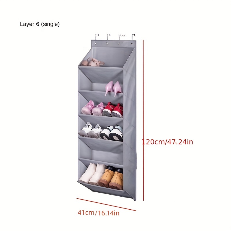 Over The Door Shoe Organizer Wall Mounted Shoe Rack - Temu