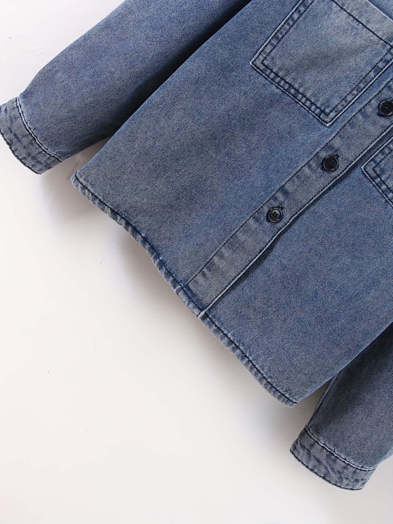 Boys Casual Denim Jacket Button Down