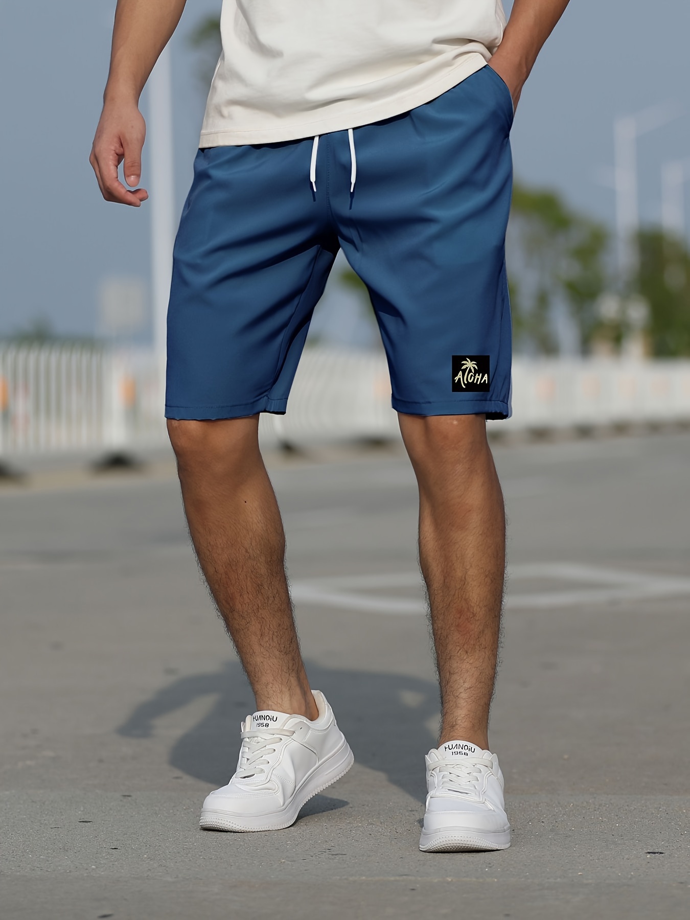 Navy blue hotsell dress shorts mens