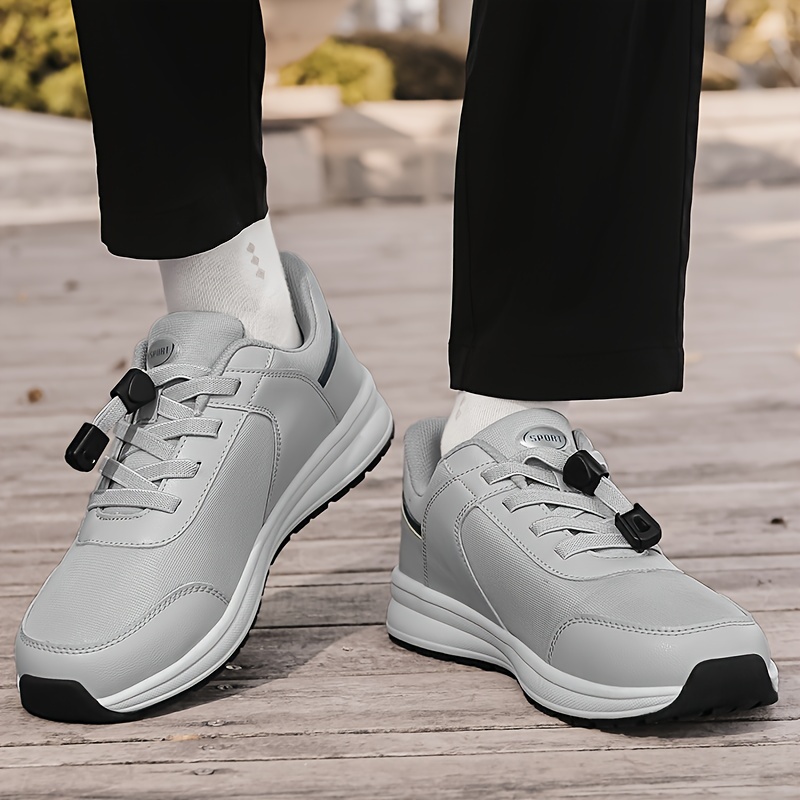 Tenis casuales para hombre, suela suave, zapatos antideslizantes negros  para hombre