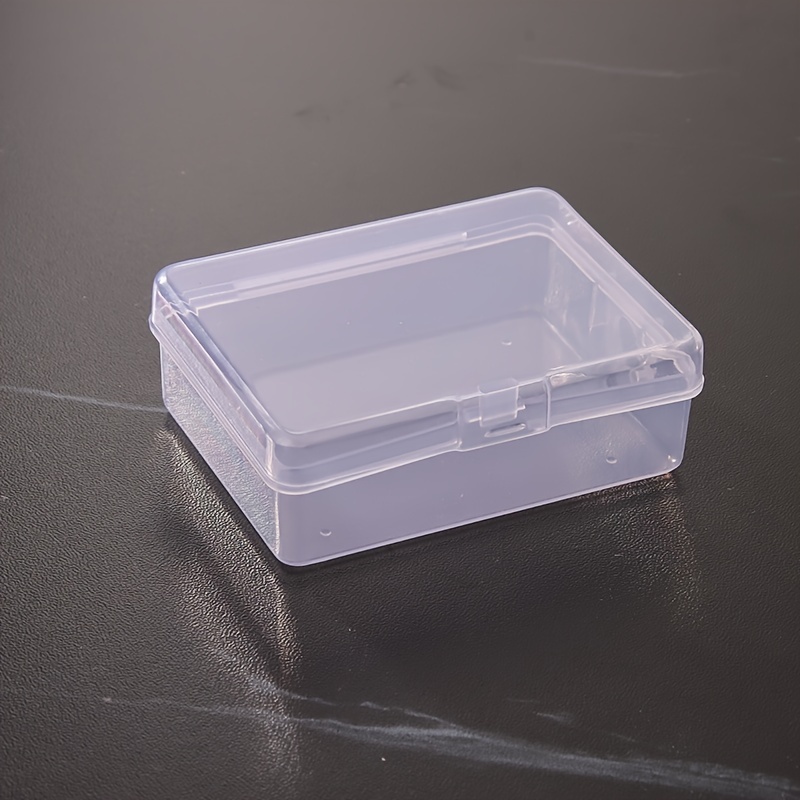 1pc Mini Clear Plastic Storage Box for Jewelry, Hardware, and Accessories -  Perfect for Organizing Small Items