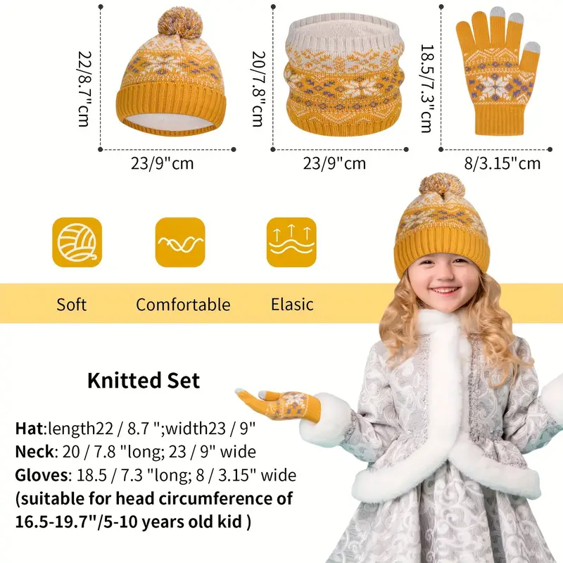 Moufle bébé tricot gants d'hiver en polaire douce 1 à 3 ans – Bébé
