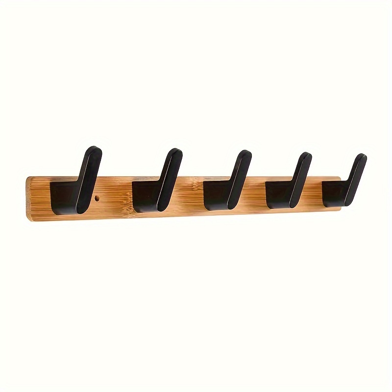 1Pc New Japanese Style Simple Modern Solid Wood Hook Wall Hanging  Decoration Household Towel Key Hook