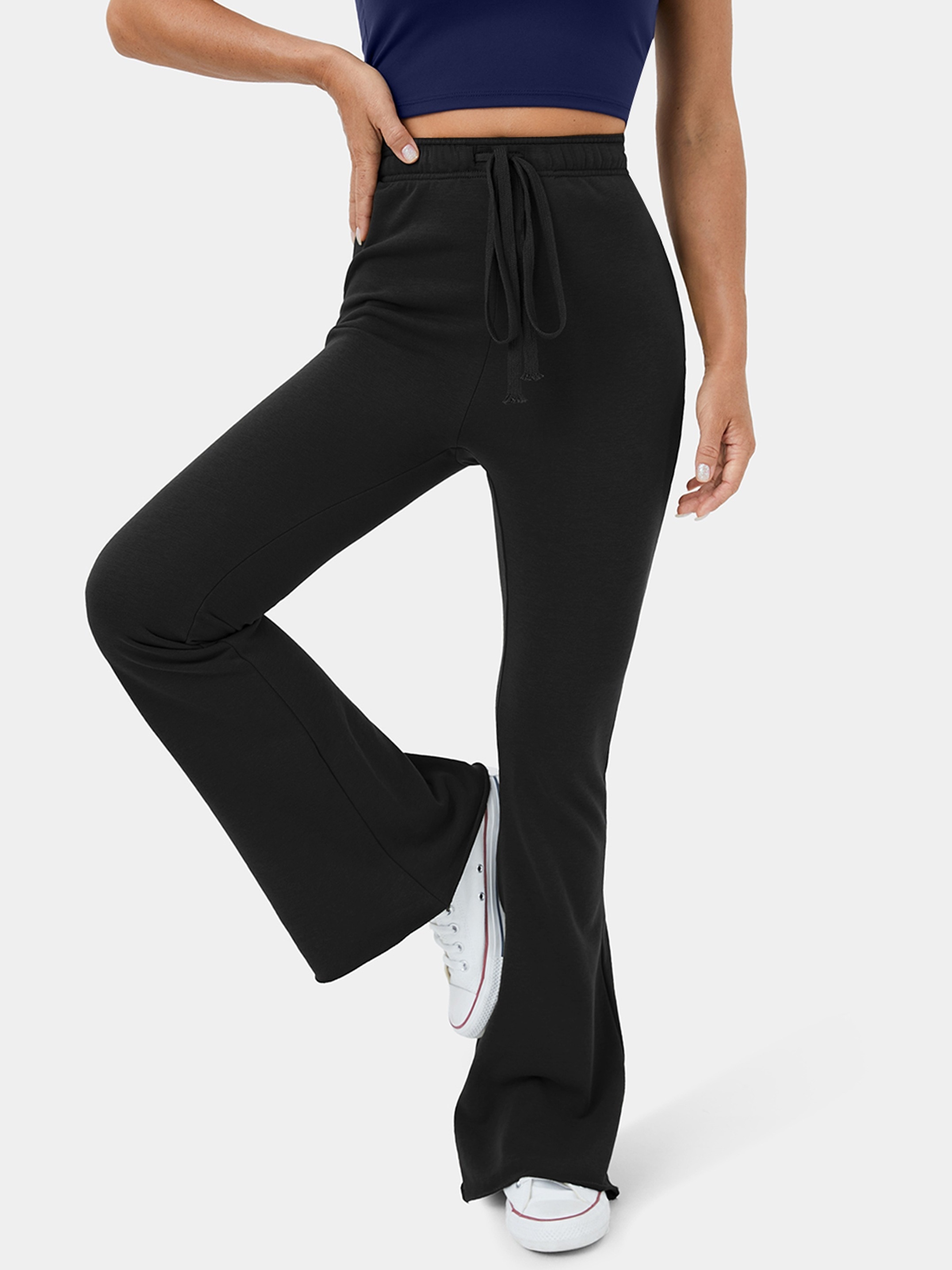 Buy Femea Women Slim Fit Flared Track Pants with Side Taping