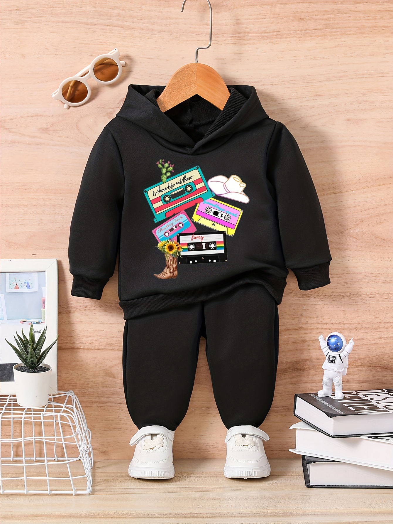 Boy's Christmas Style Outfit Hoodie Jogger Pants Set Kid's - Temu