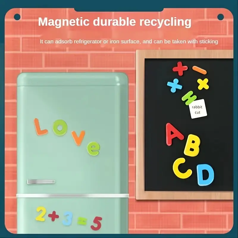 Magnetische Buchstaben-Aufkleber: Pädagogisches Spielzeug Für