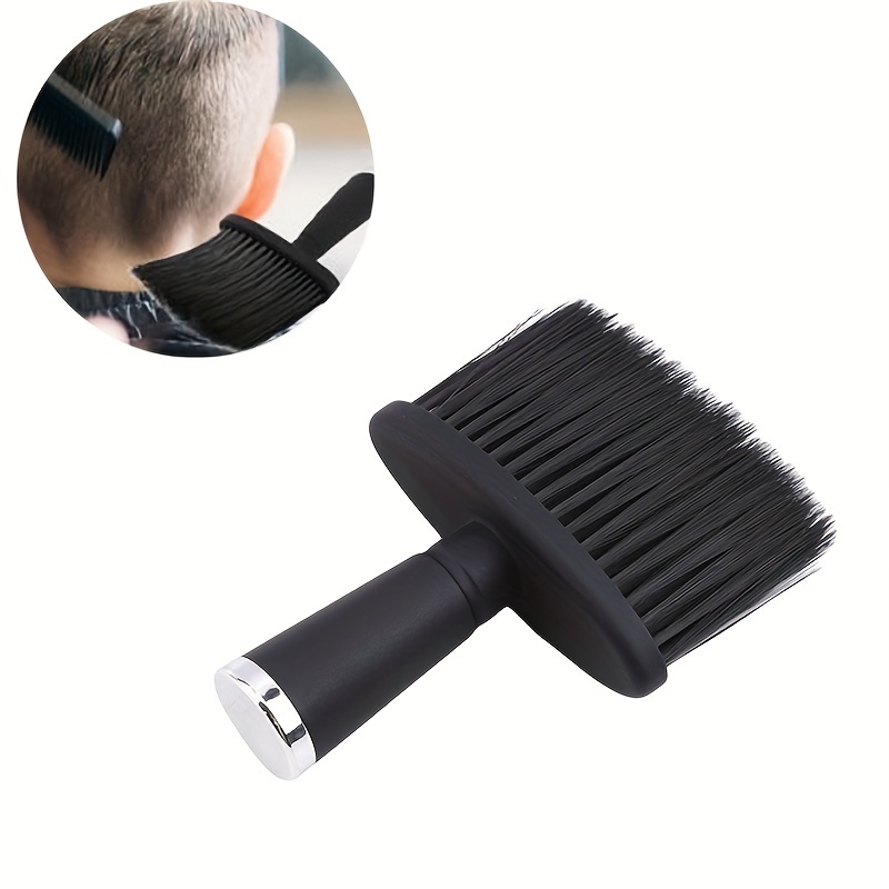 Professional Soft Black Neck Face Duster Brushes Barber Hair - Temu