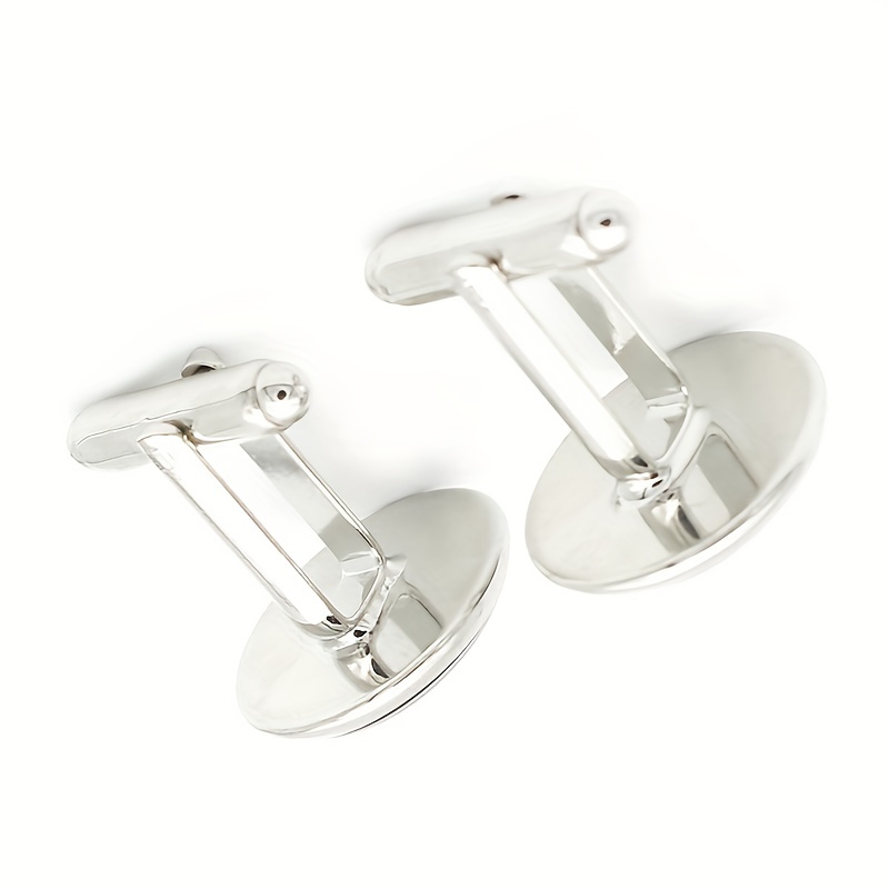 Glass Gem On Off Button Cufflinks for Men