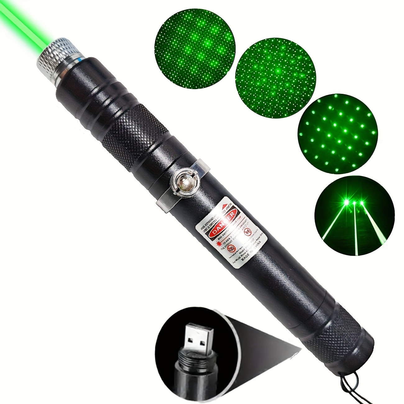 Long Range Green Laser Pointer, Green Laser Pointer High Power, Laser  Pointer Powerful High Power Laser Pointer, USB Rechargeable Laser Pointer  for