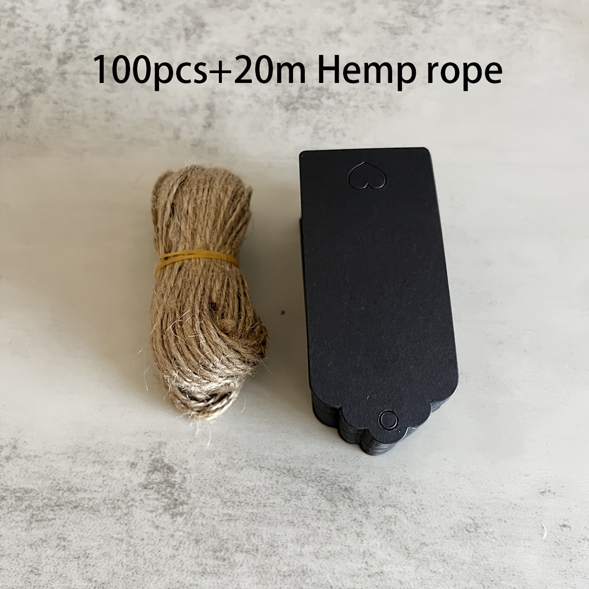 Tags And 20 Meters Of Hemp Rope Kraft Paper Blank Diy Tag - Temu