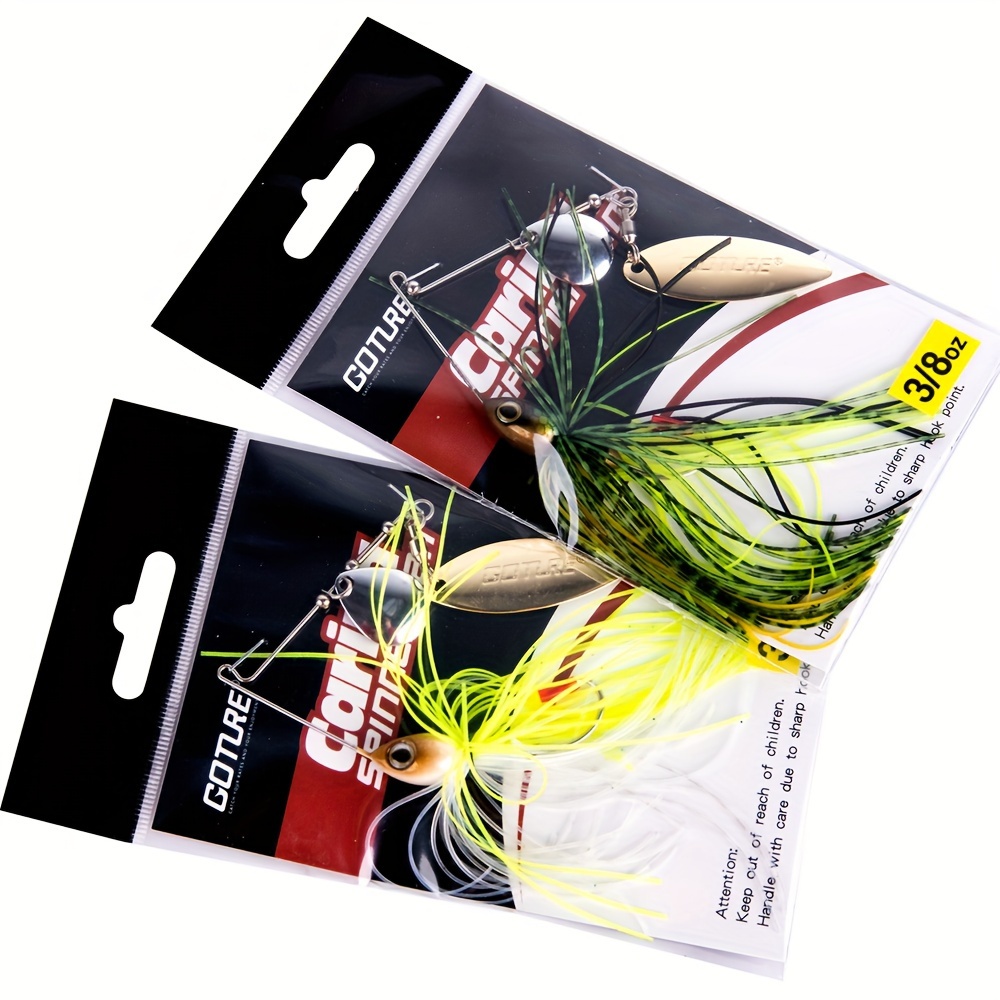 RONCHEN Bass Fishing Lures Spinner Baits, Hard Metal Jig Spinner  Baits, Fishing Jigs buzzbait for Bass Salmon Pike Trout Snakehead, 5 Pack,  multicolor : Sports & Outdoors