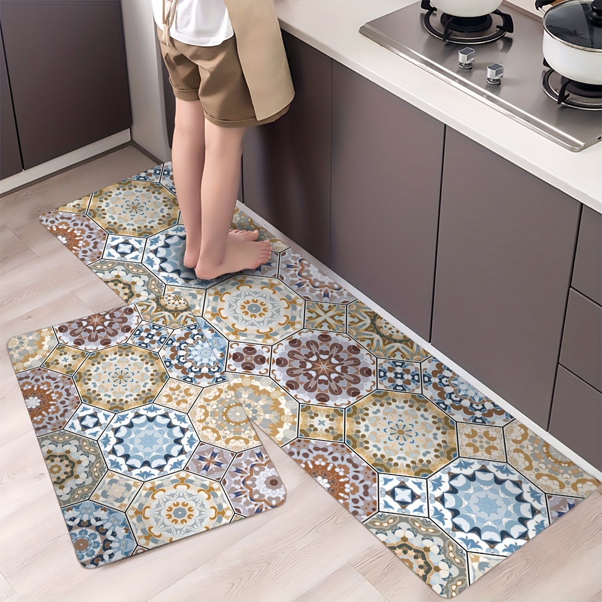 Wine Kitchen Rugs Italian Kitchen Mats for Floor 2 Piece, Anti Fatigue  Floor Mat for Kitchen, Kitchen Floor Mats for in Front of Sink and Kitchen  Matt for Standing for Kitchen Decor