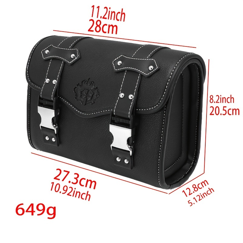 Motorcycle Engine Saddle Bag Small Tool Bags Pouch Storage Luggage Black  Pocket