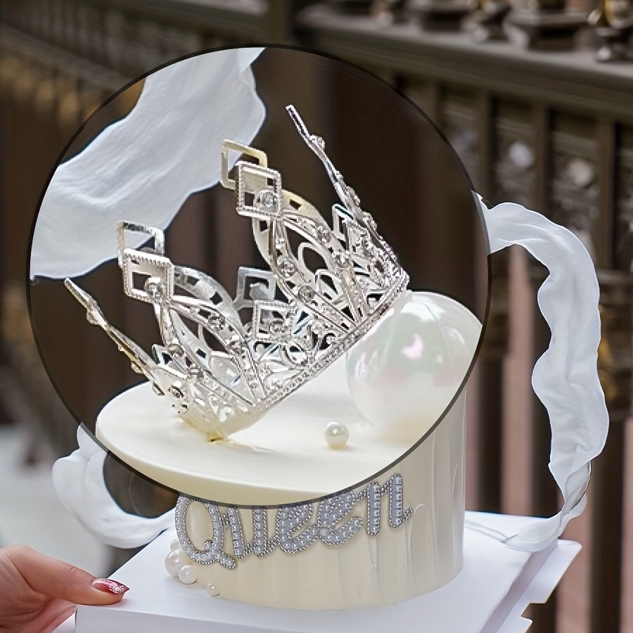 Custom Queen birthday cake topper/Women birthday/Party for her/18th, 21st,  30th 40th 50th 60th,70th,80th/Social distance decor - AliExpress